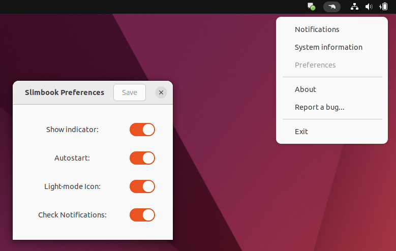 Slimbook laptop con Bluefin DX